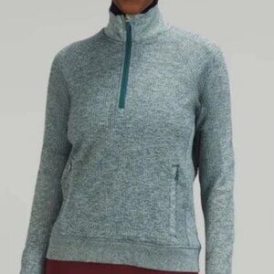 Lululemon Engineered Warmth Merino Wool 1/2 Half Zip NWT Size 6